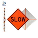 Roll Up Sign & Stand - Slow Reflective Roll Up Traffic Sign